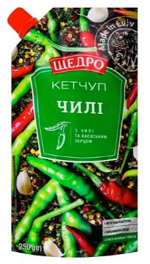 Кетчуп Щедро Чилі, 250 г